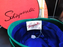 schiaparelli bucket green blue label